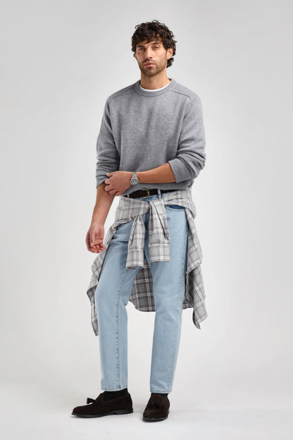 Maglione Vincent in grigio medio melange Ladneri Men - Anita Hass