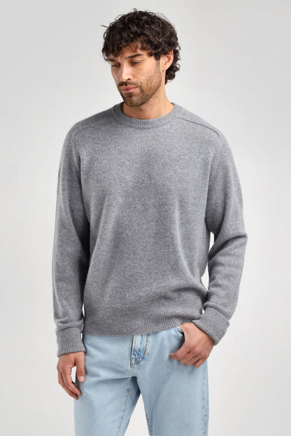 Maglione Vincent in grigio medio melange Ladneri Men - Anita Hass