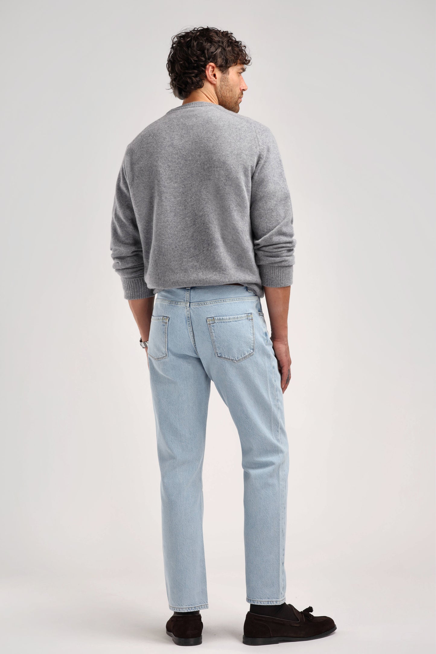 Maglione Vincent in grigio medio melange Ladneri Men - Anita Hass