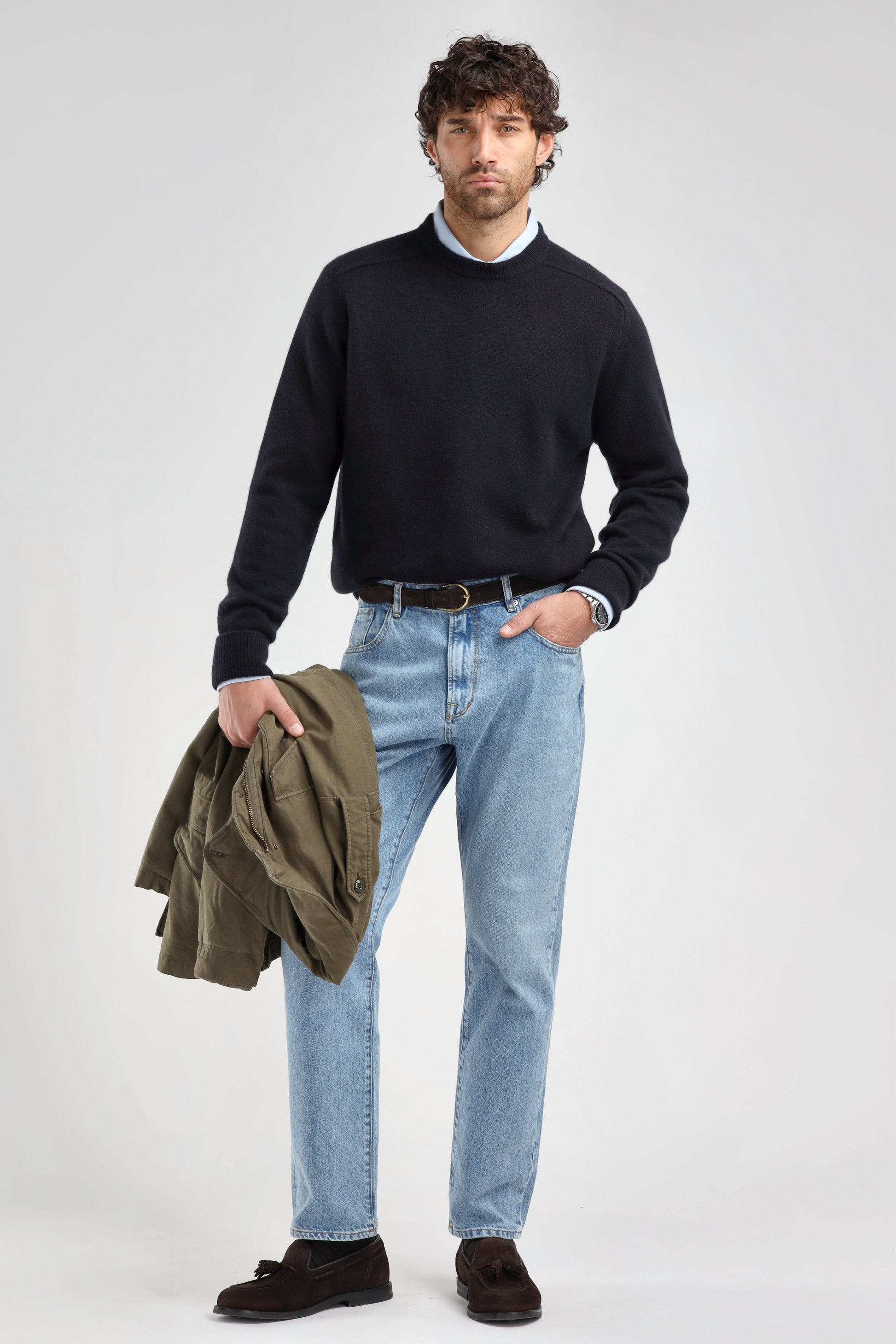 Pullover Vincent in Navy Ladneri Men