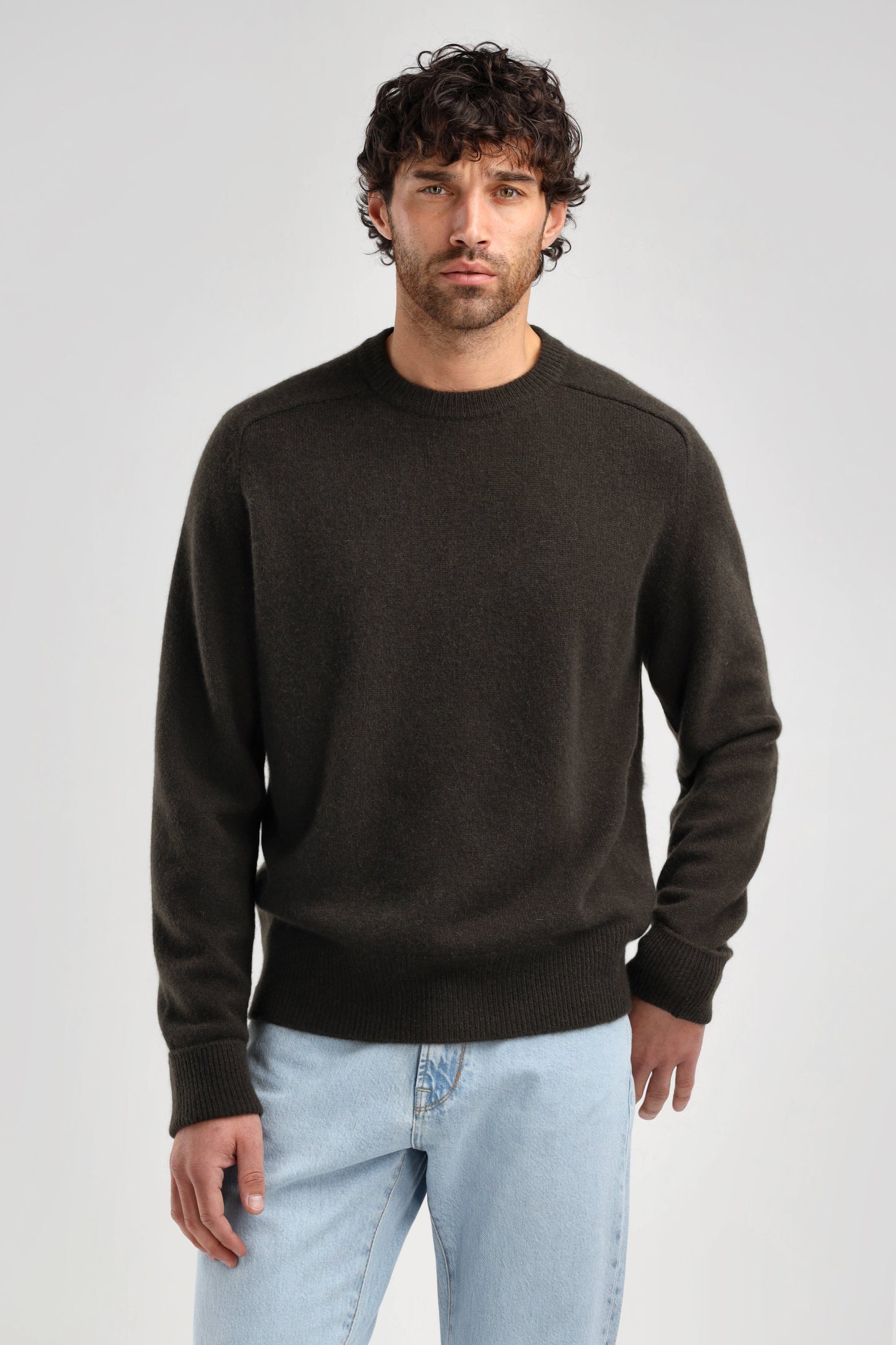 Vincent Sweater in Olive, Ladneri Men - Anita Hass