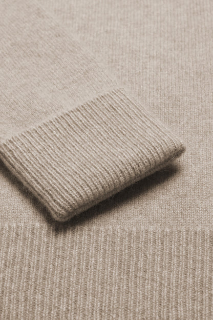 Vincent Sweater in Taupe Melange by Ladneri Men - Anita Hass