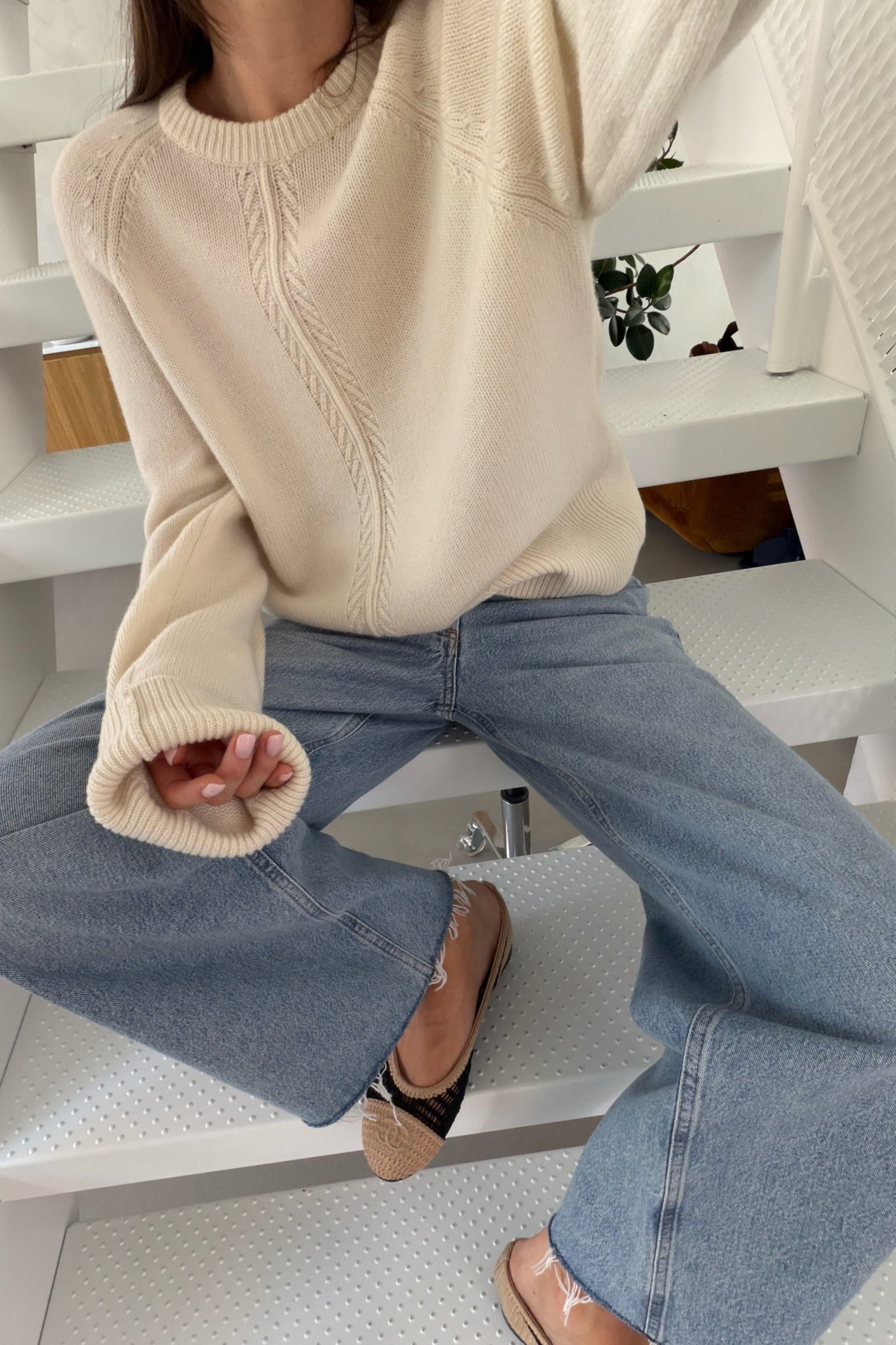 Pullover Alune in Ivory Ladneri