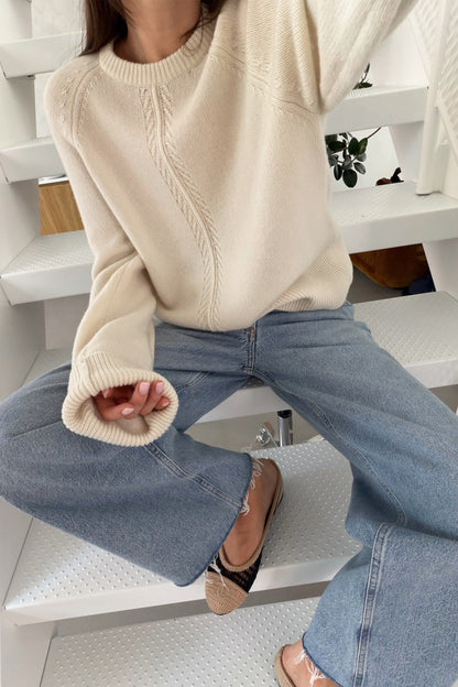 Pullover Alune in Ivory Ladneri