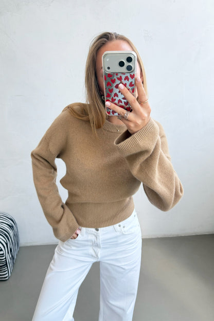 Pullover Fede in Camel Ladneri