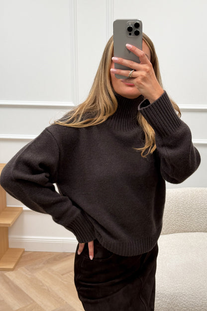 Pullover Jardin 2.0 in Cacao Noir Ladneri