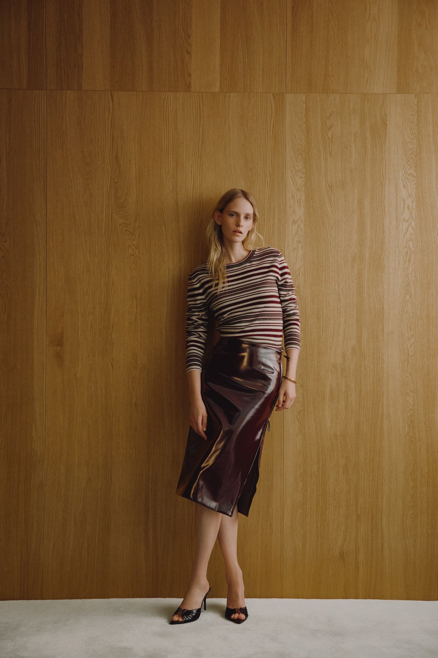 Pullover Lian in Burgundy/Brown Ladneri
