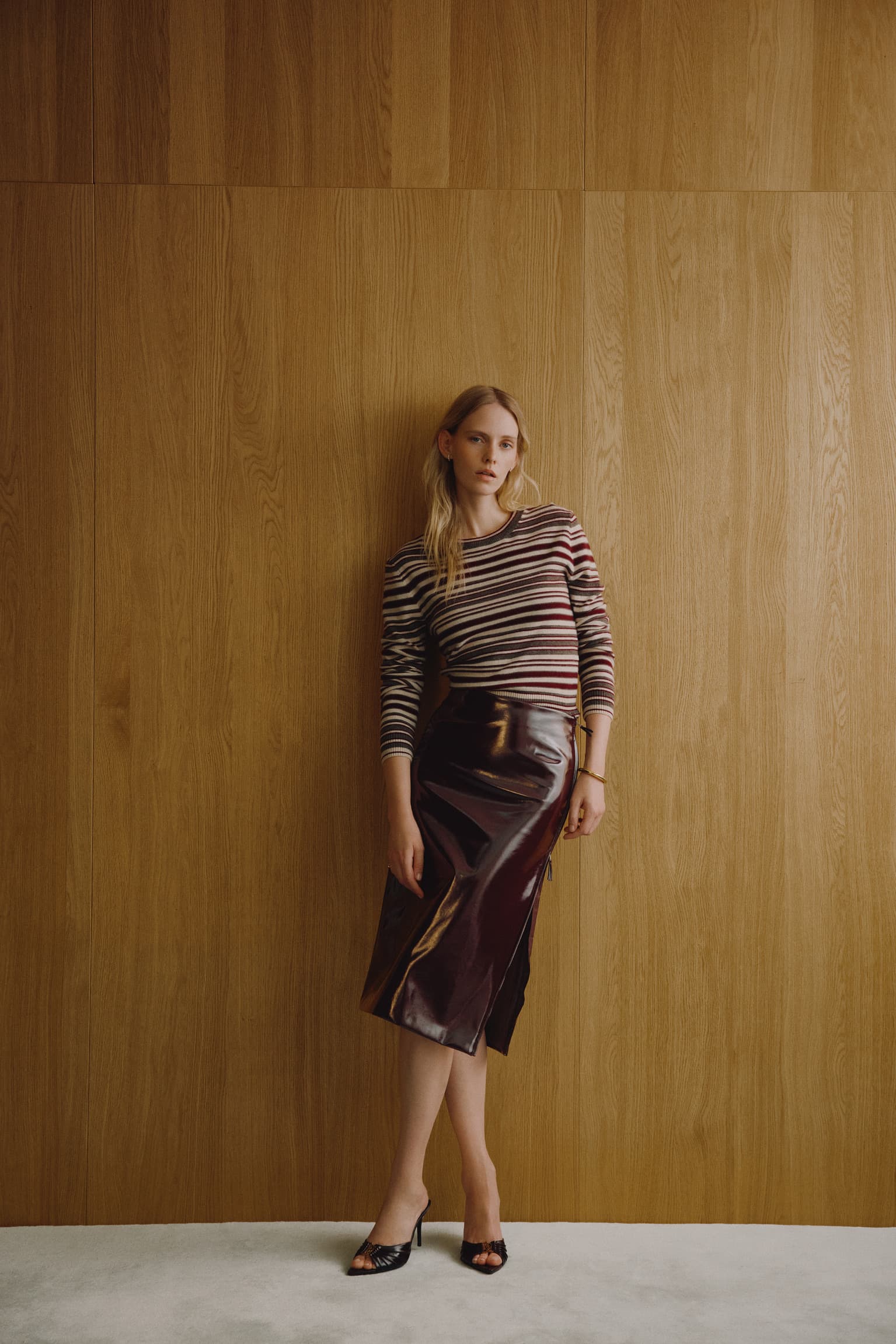 Pullover Lian in Burgundy/Brown Ladneri