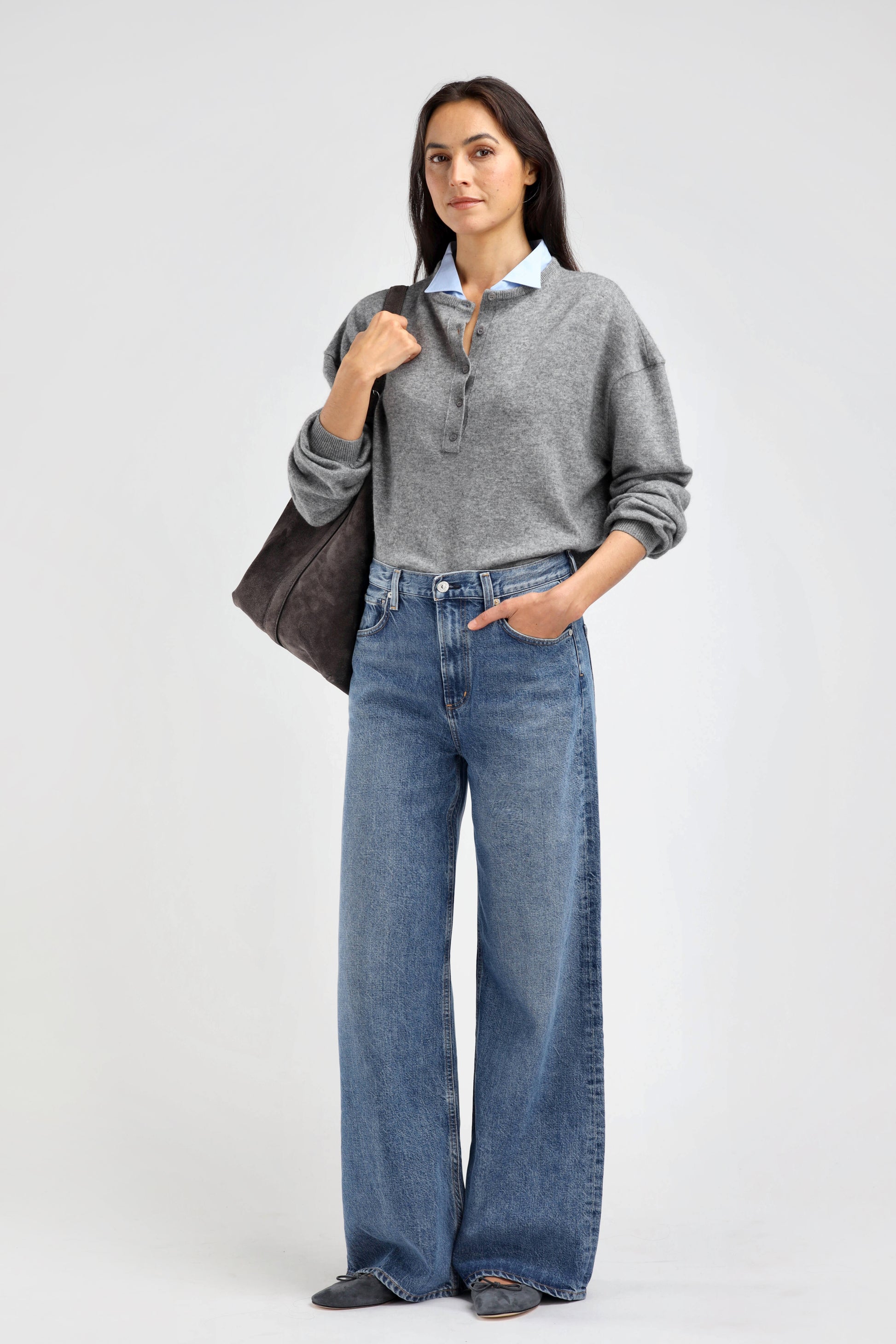 Loulou Sweater in Gray – Ladneri