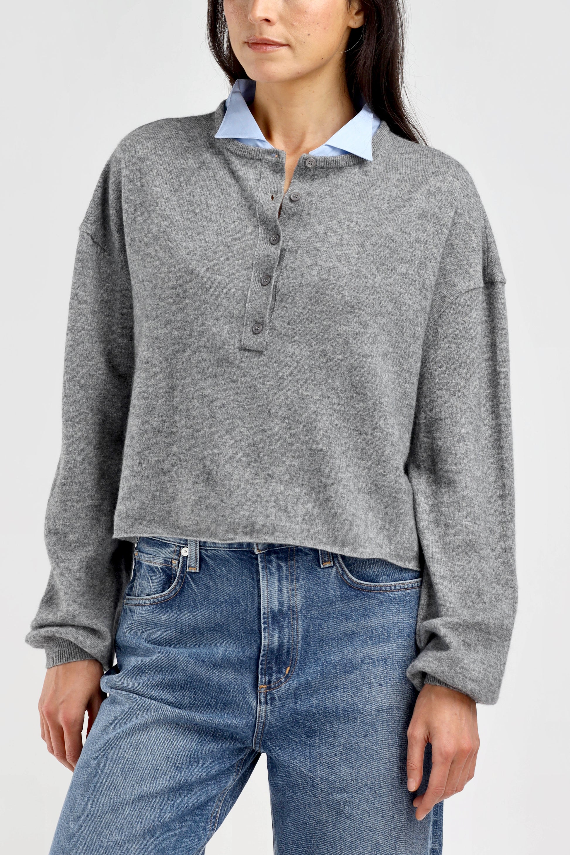 Loulou Sweater in Gray Ladneri - Anita Hass