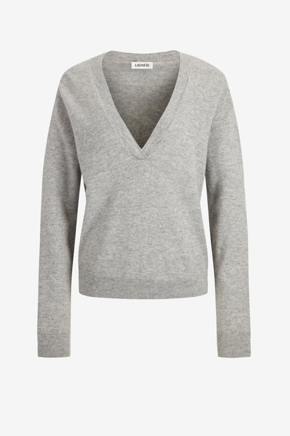 Pullover Pizzo in Hellgrau Ladneri