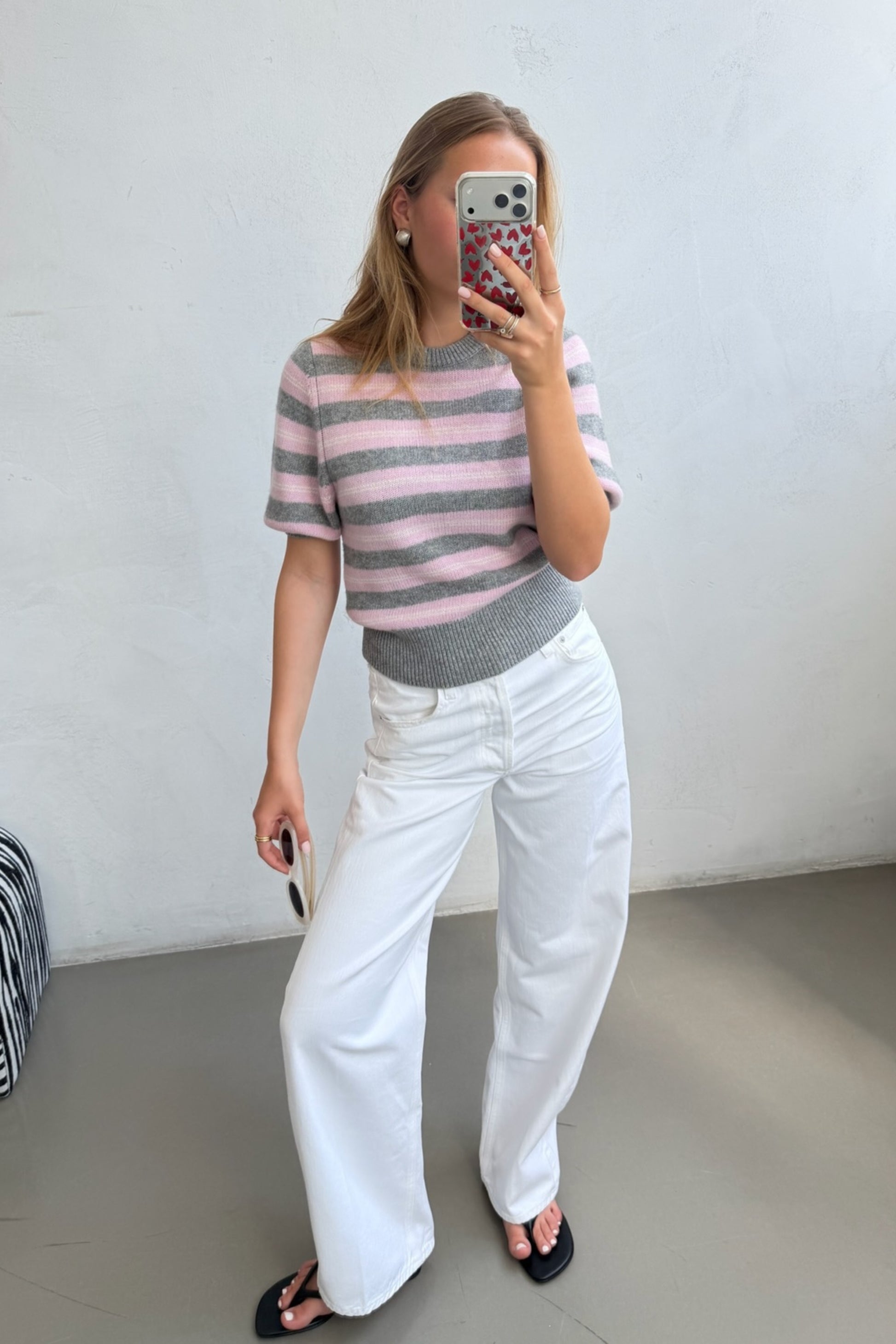 Pullover Poupette in Pink Striped Ladneri