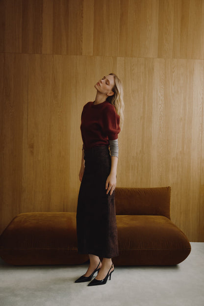 Pullover Poupette in Rouge Ladneri