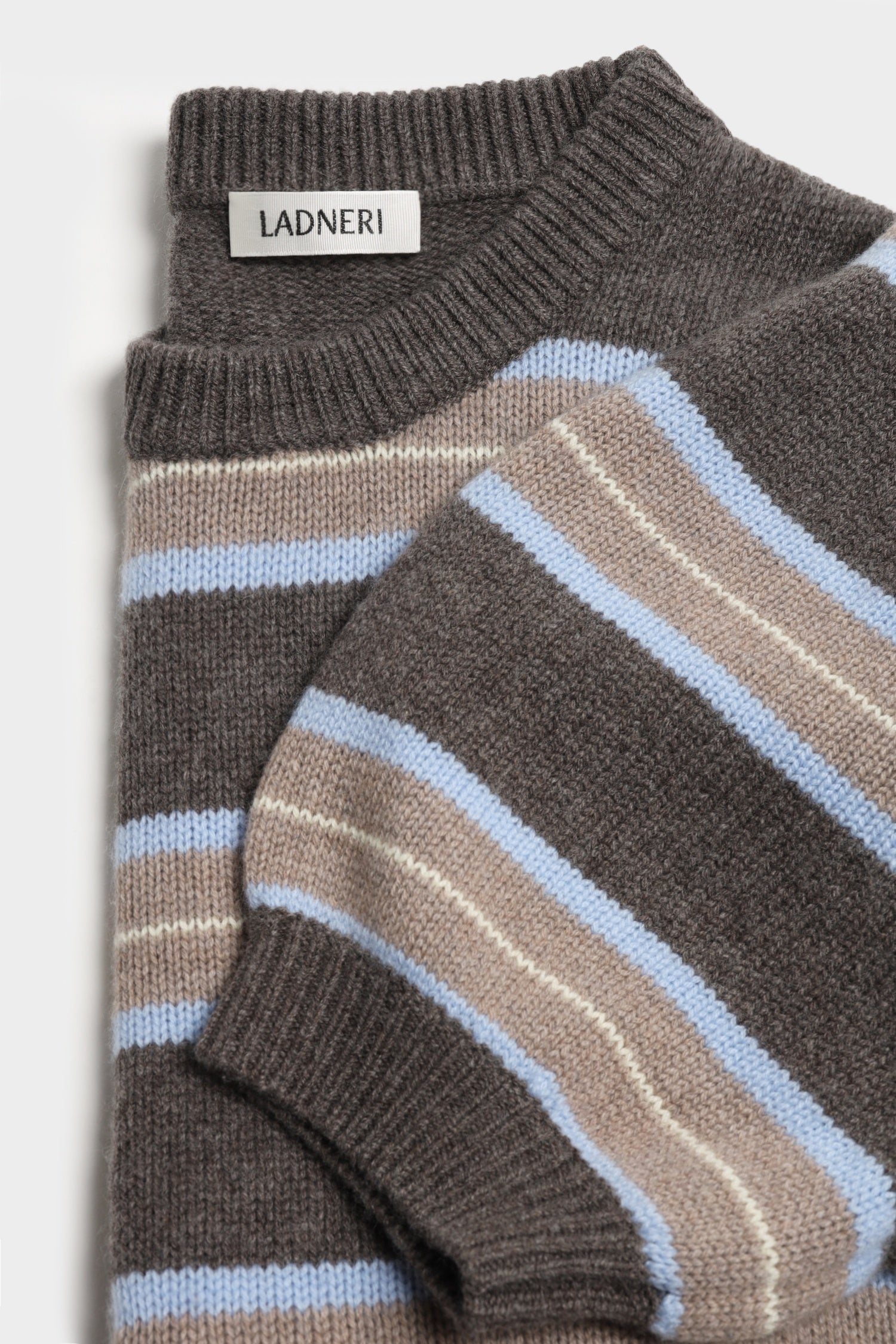 Pullover Poupette in Taupe Striped Ladneri