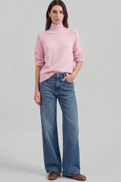 Pullover Serena in Winter Rose Ladneri – Model ist 1,78 m groß und trägt Gr. S