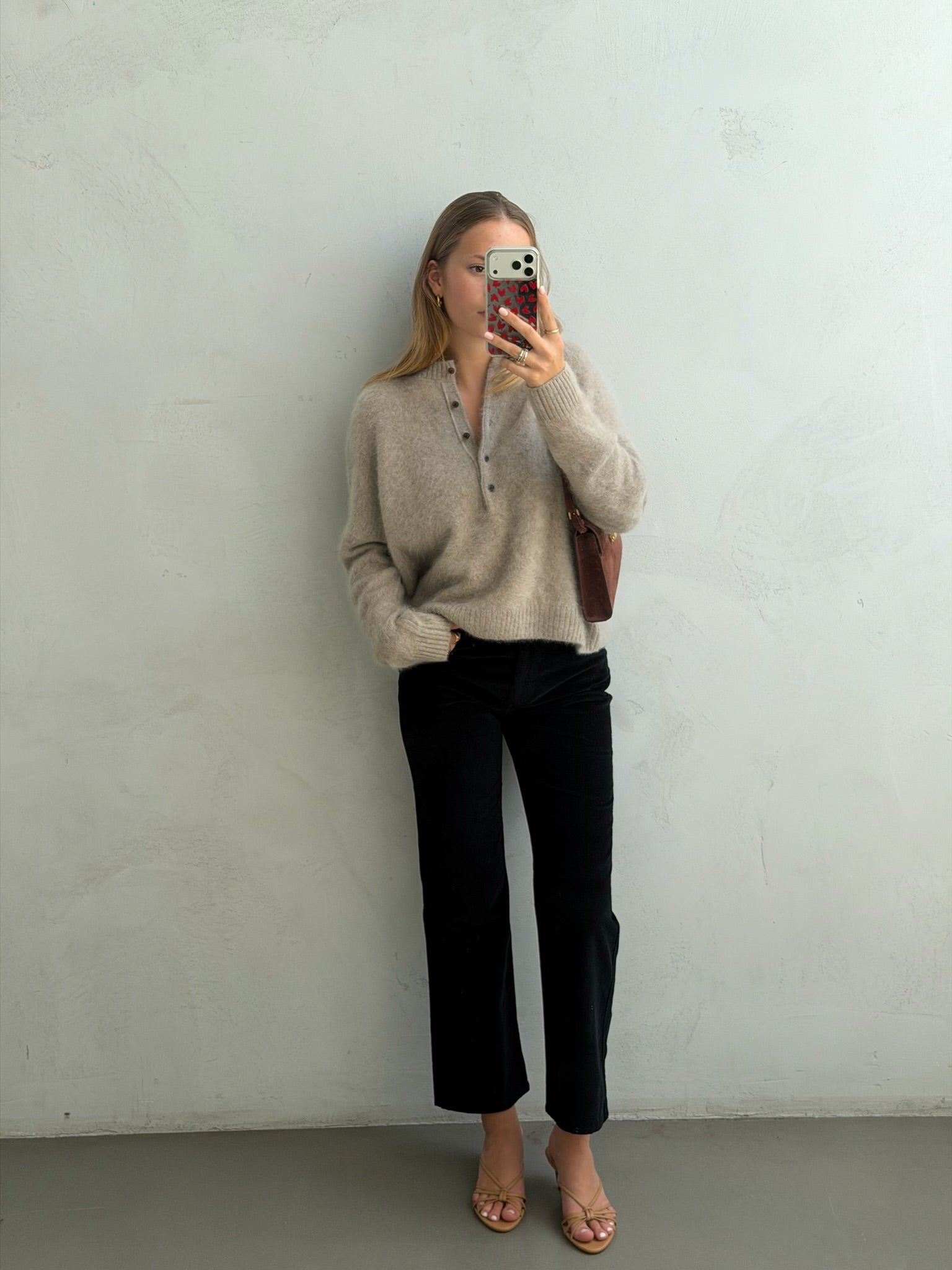 Pullover Veya in Sand Brushed Ladneri