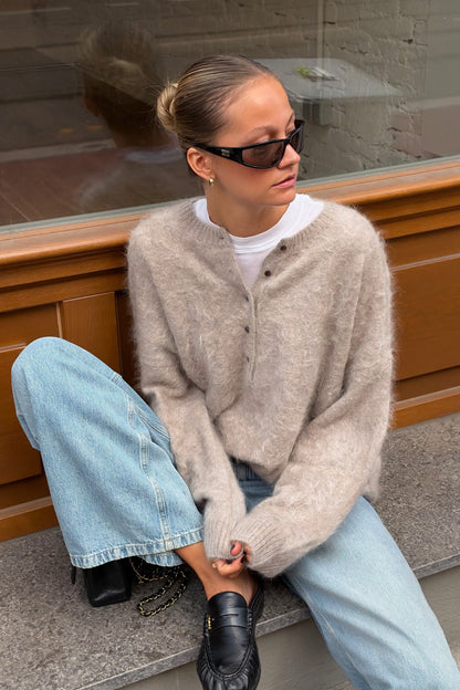 Pullover Veya in Sand Brushed Ladneri