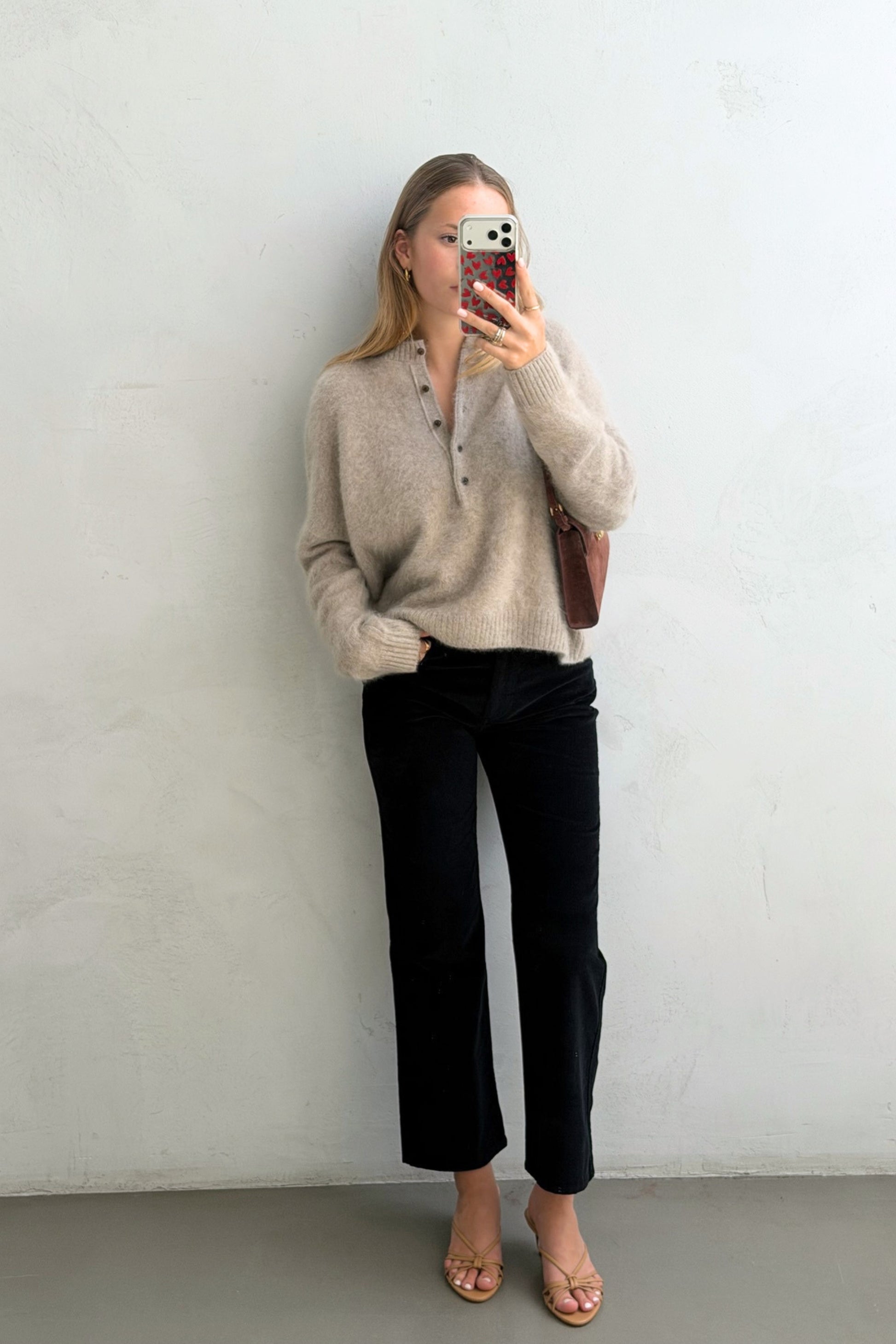 Pullover Veya in Sand Brushed Ladneri