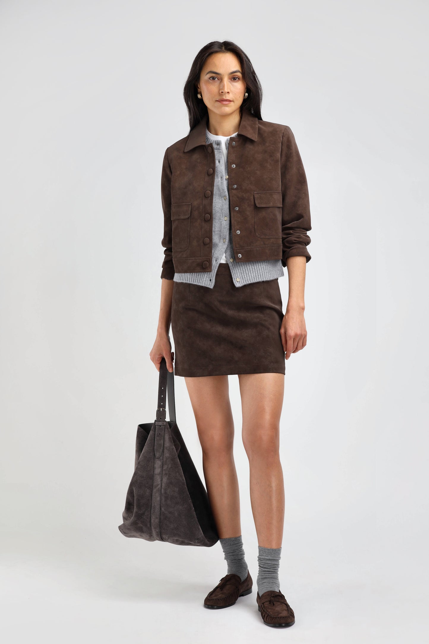 Jupe Avel marron foncé – Ladneri 
