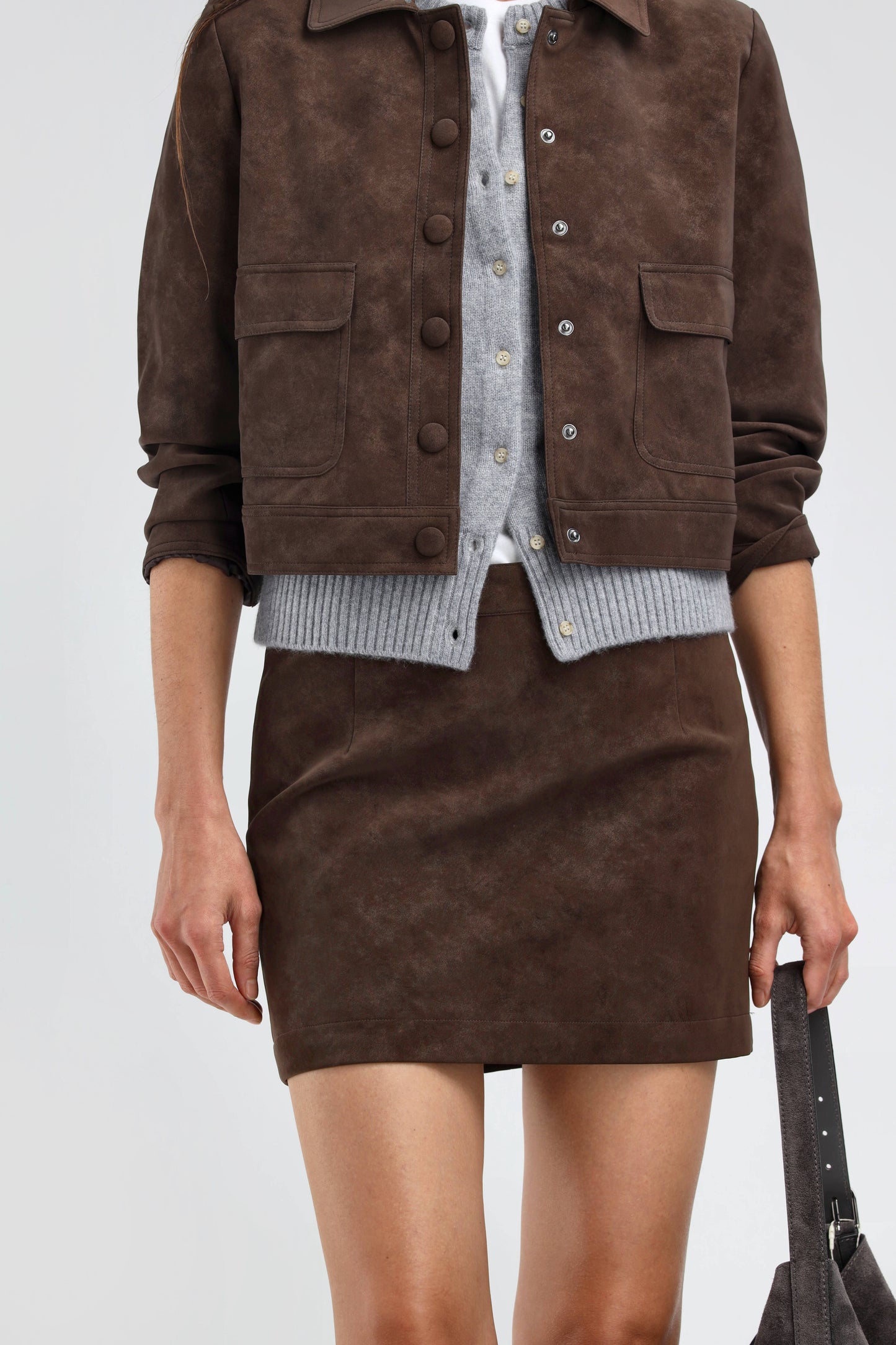 Jupe Avel marron foncé – Ladneri 