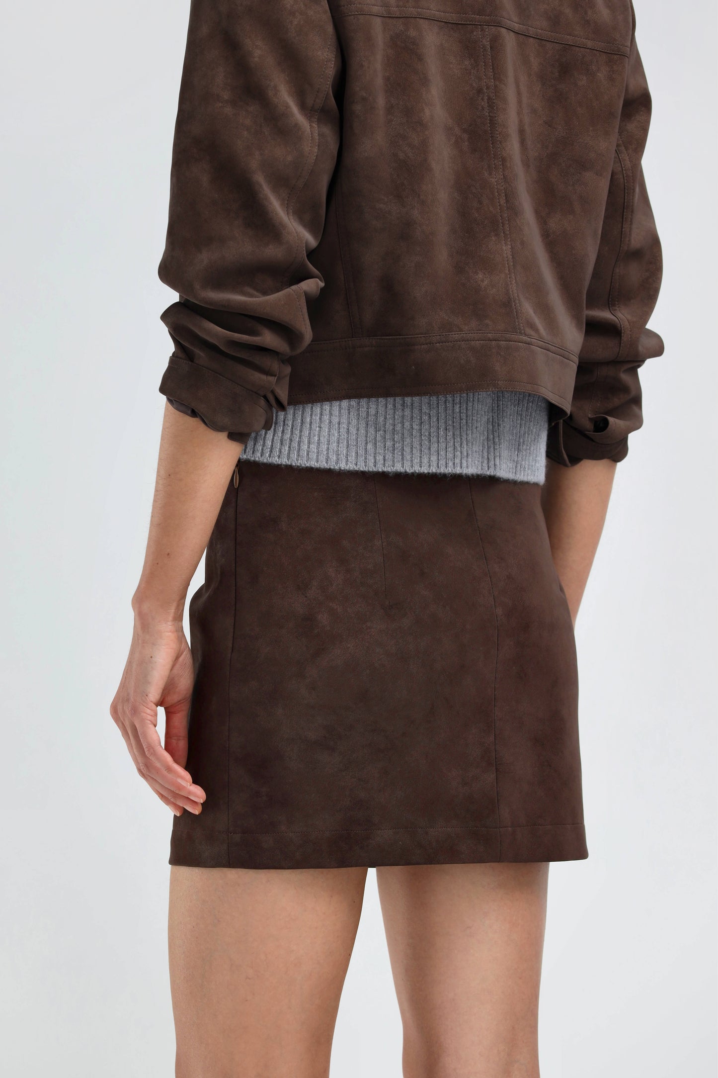 Jupe Avel marron foncé – Ladneri 