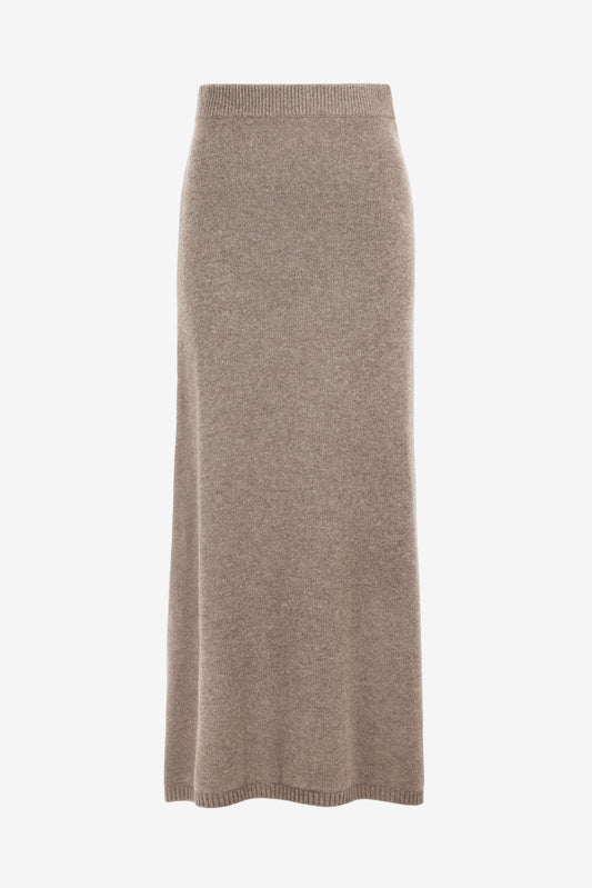 Skirt Karo in Taupe