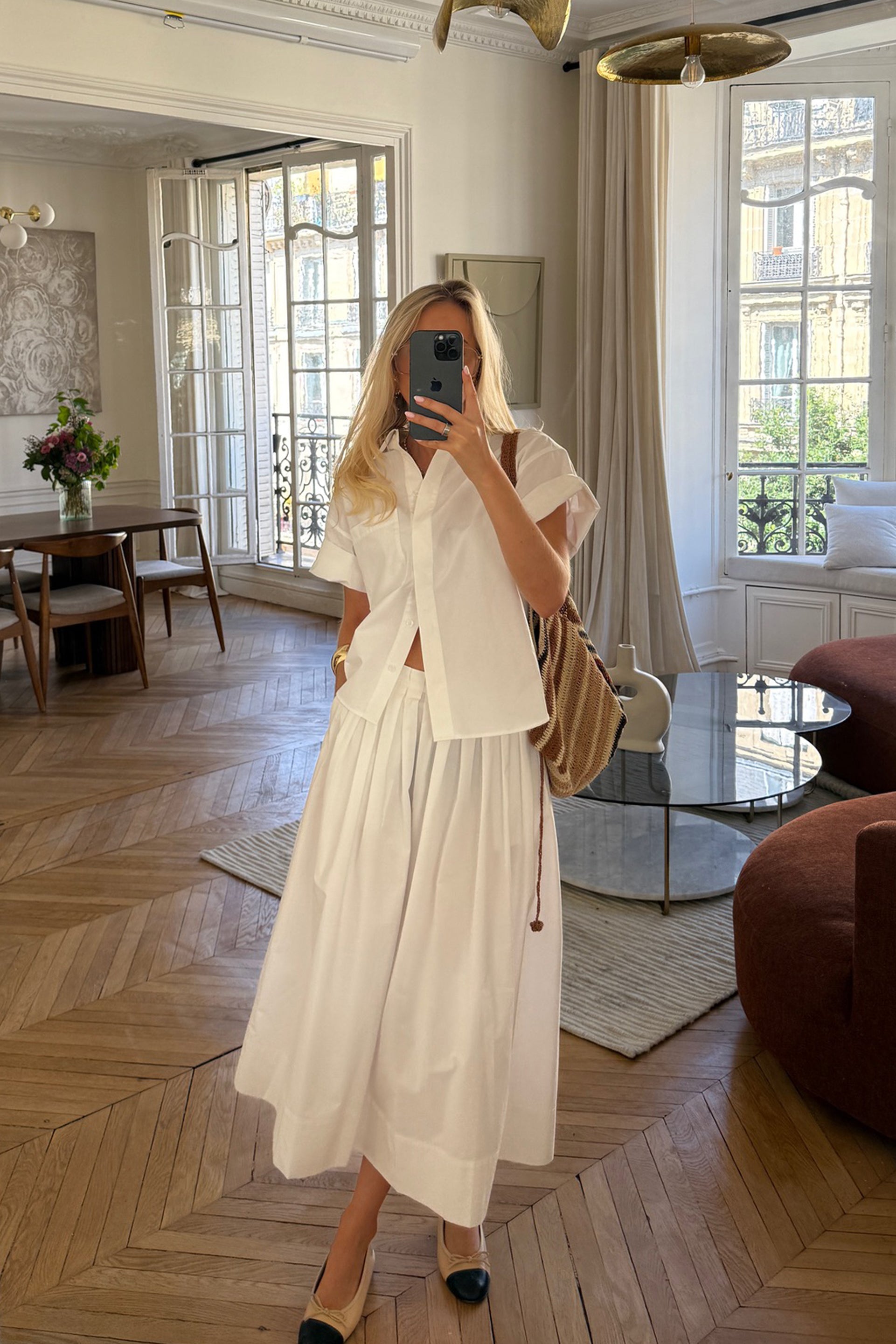 Romy Skirt in White by Ladneri - Anita Hass