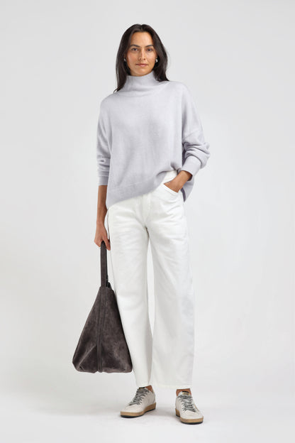 Royal Soleil Turtleneck Sweater in Moonstone – Ladneri 