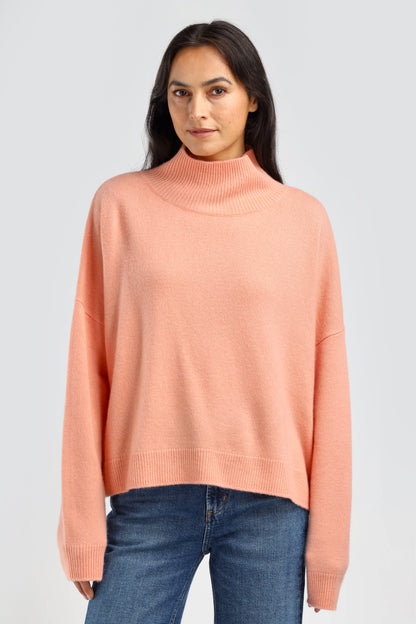 Royal Soleil Turtleneck Sweater in Shrimp – Ladneri 