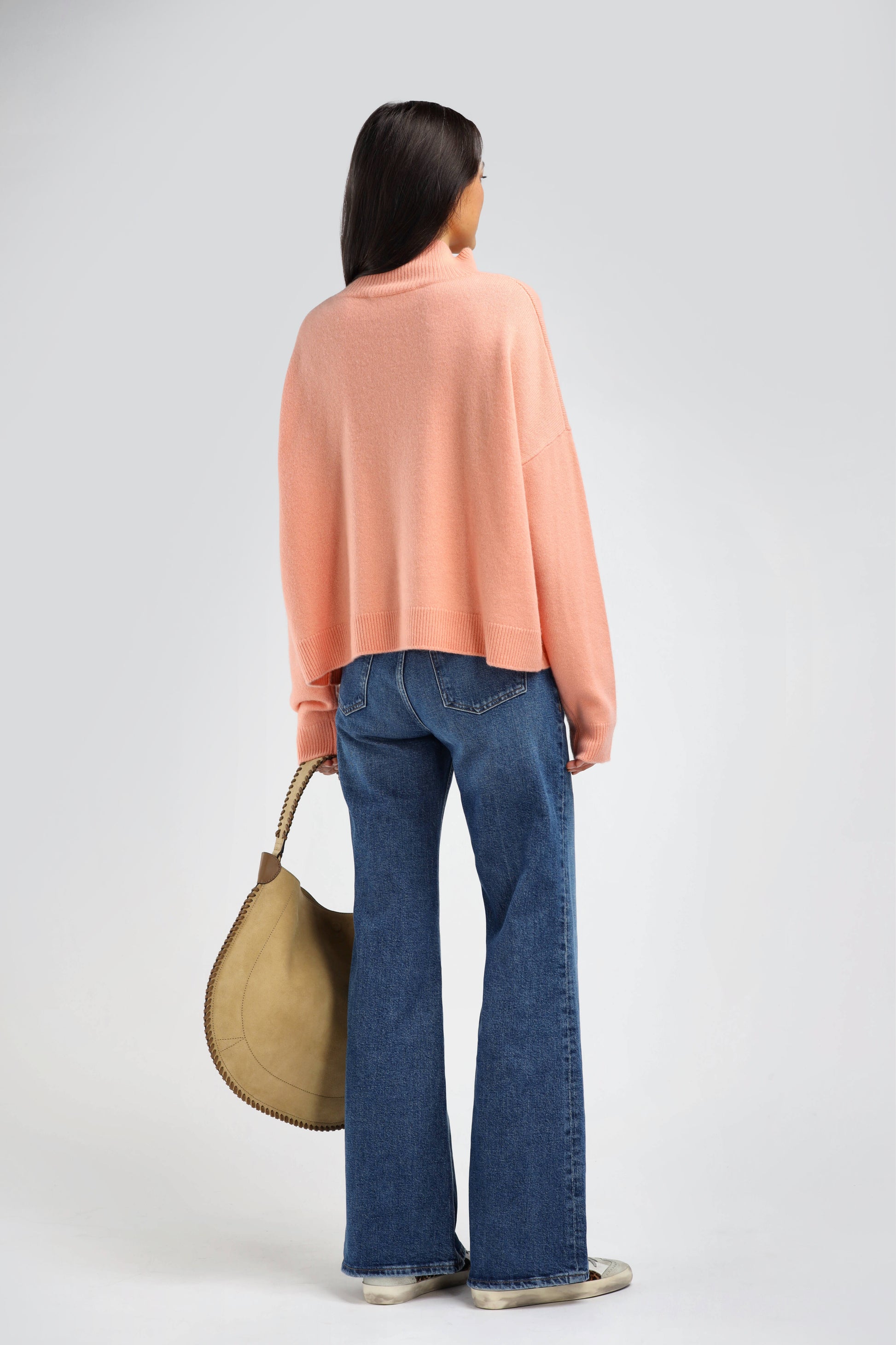 Royal Soleil Turtleneck Sweater in Shrimp – Ladneri 