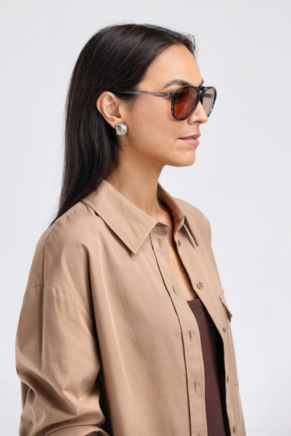 Sonnenbrille Jean in Grau Ladneri