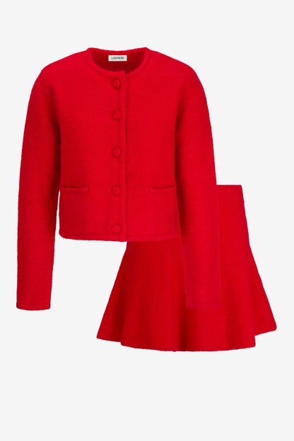 Strick Set in Cranberry Ladneri