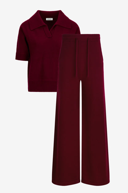 Strick Set in Wine Ladneri