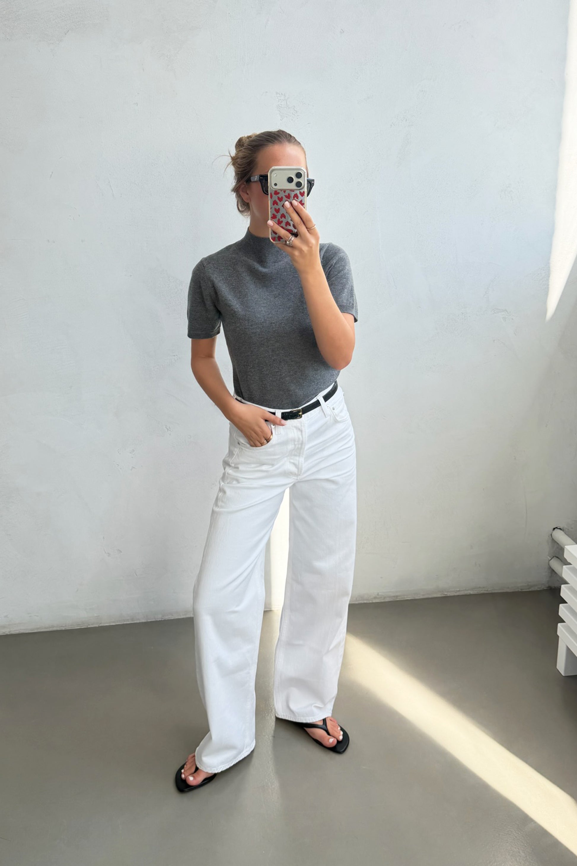 Strickshirt Arietta in Asphalt Ladneri