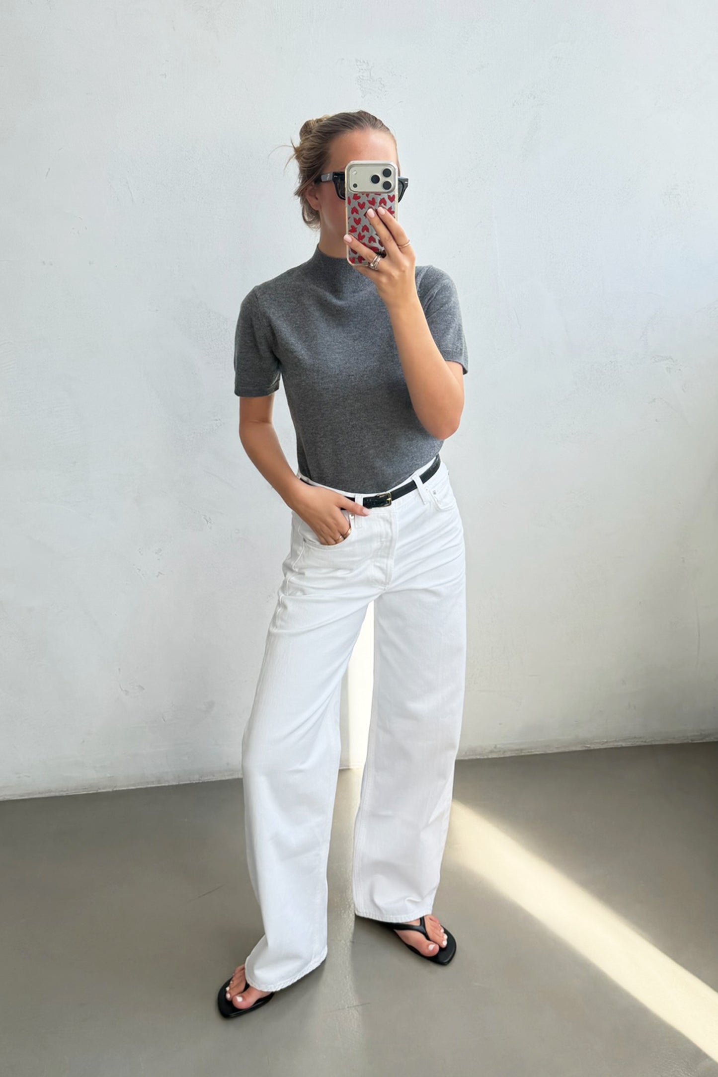 Strickshirt Arietta in Asphalt
