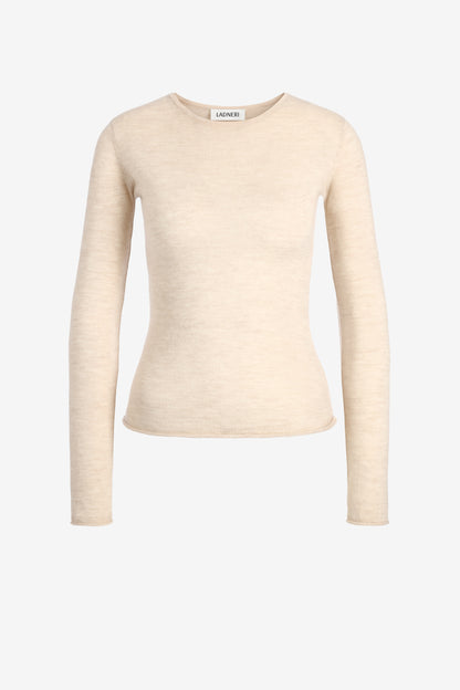 Strickshirt Finest in Ivory Glow Ladneri