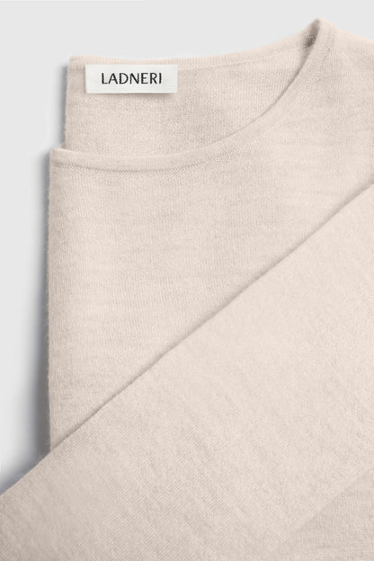 Strickshirt Finest in Ivory Glow Ladneri
