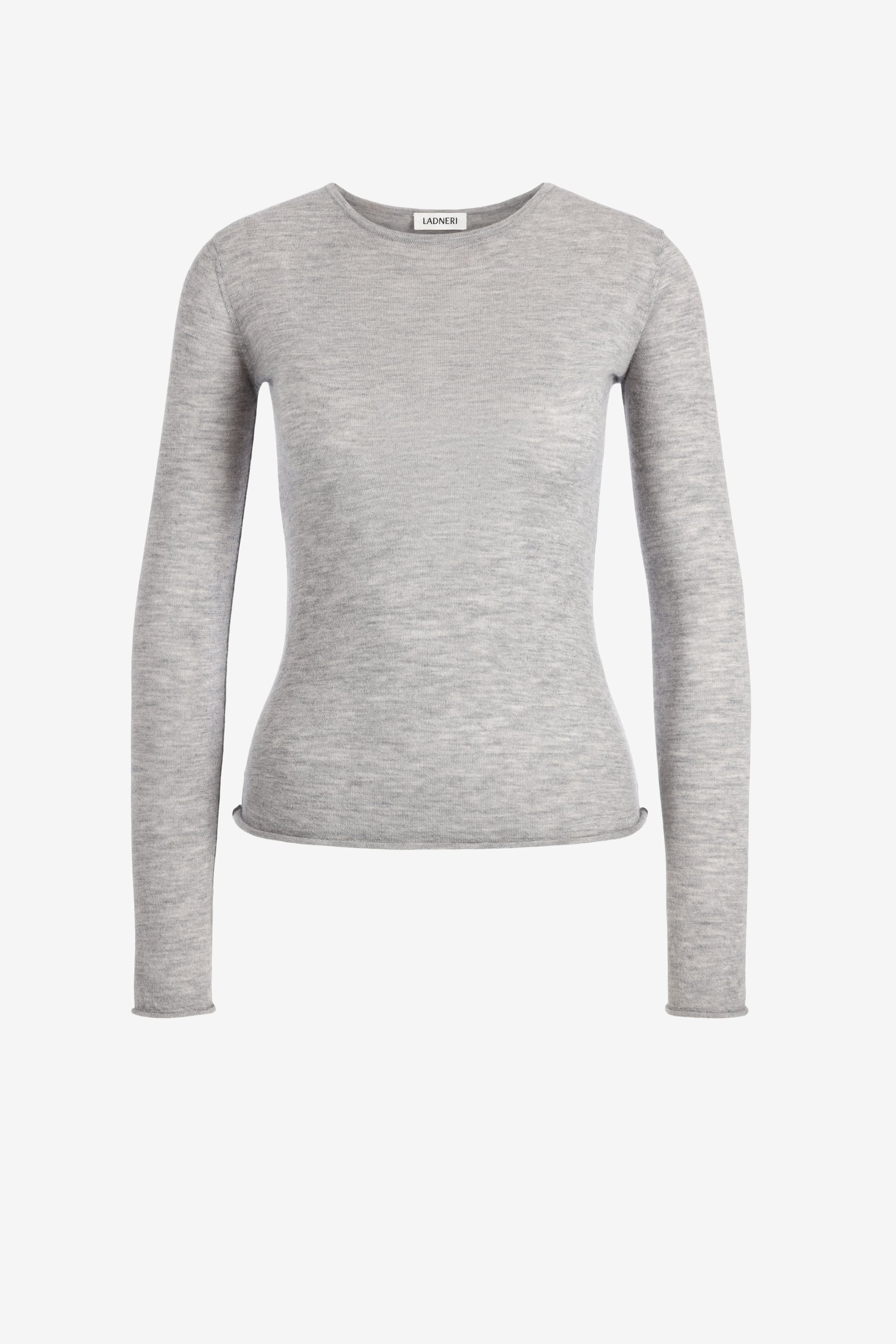 Strickshirt Finest in Silver Haze Ladneri