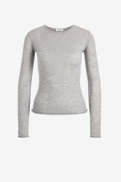 Strickshirt Finest in Silver Haze Ladneri