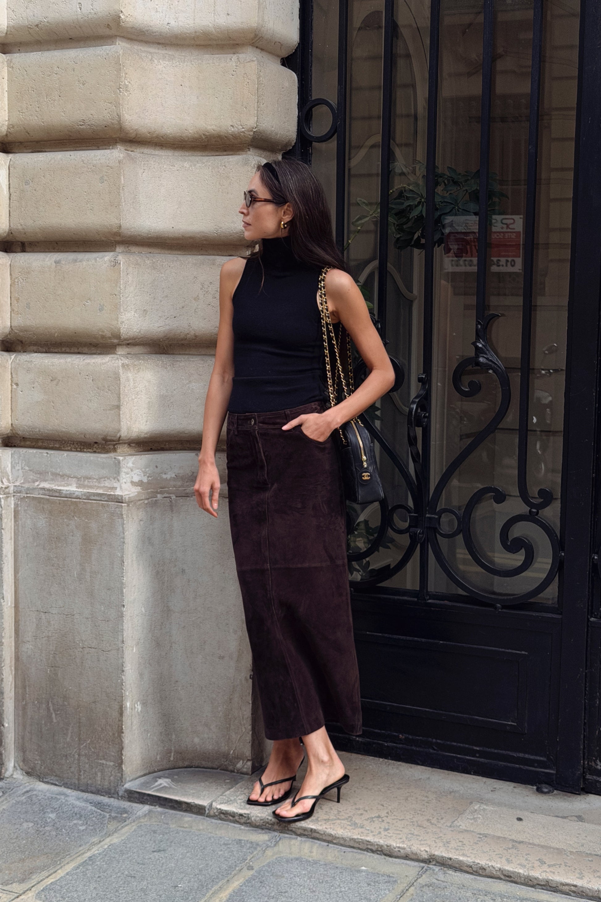 Stricktop Elara in Schwarz Ladneri