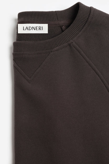 Sweatshirt Marlon in Dunkelbraun Ladneri