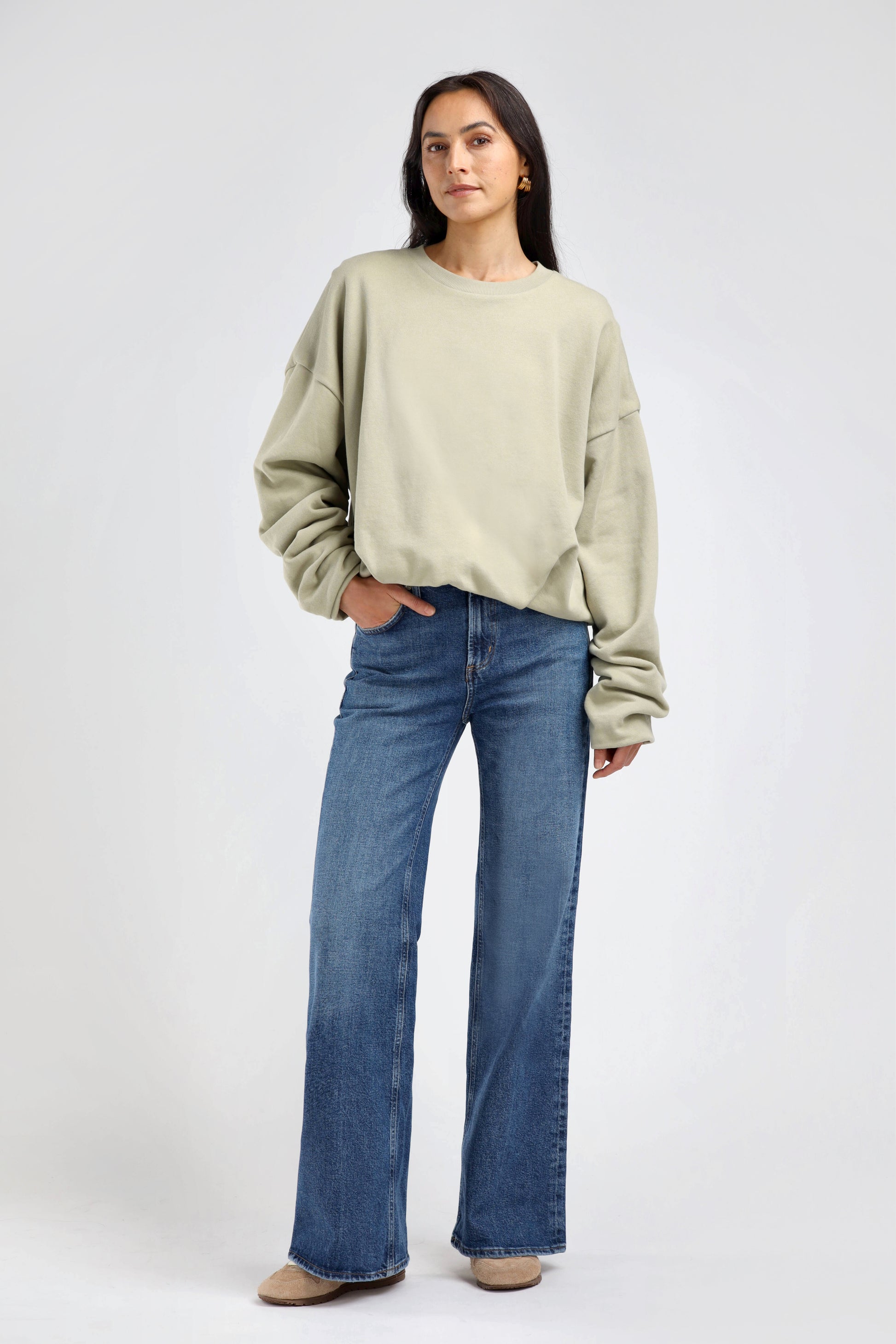 Nick Sweatshirt in SageLadneri - Anita Hass