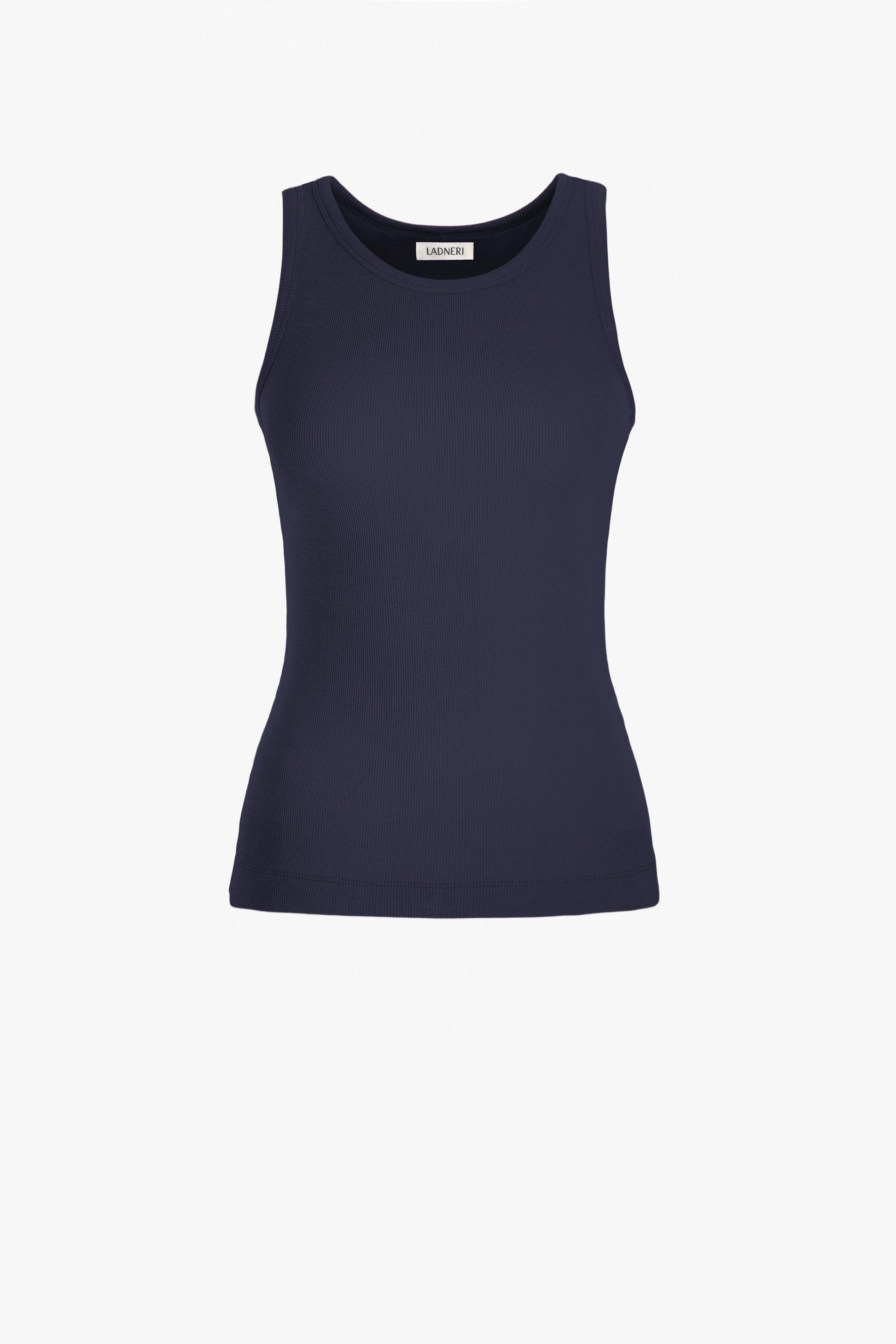 Camiseta sin mangas La Coeur en azul marino oscuro – Ladneri 