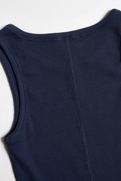 Camiseta sin mangas La Coeur en azul marino oscuro – Ladneri 