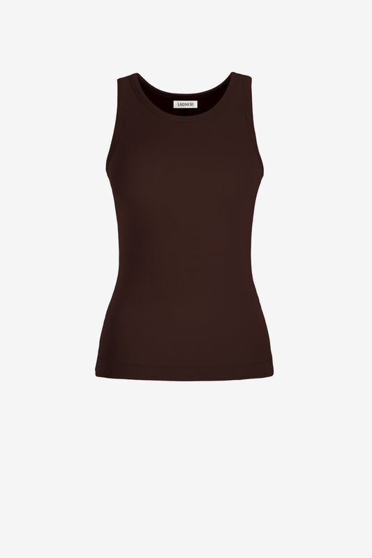 Tank Top La Coeur in Dunkelbraun Ladneri