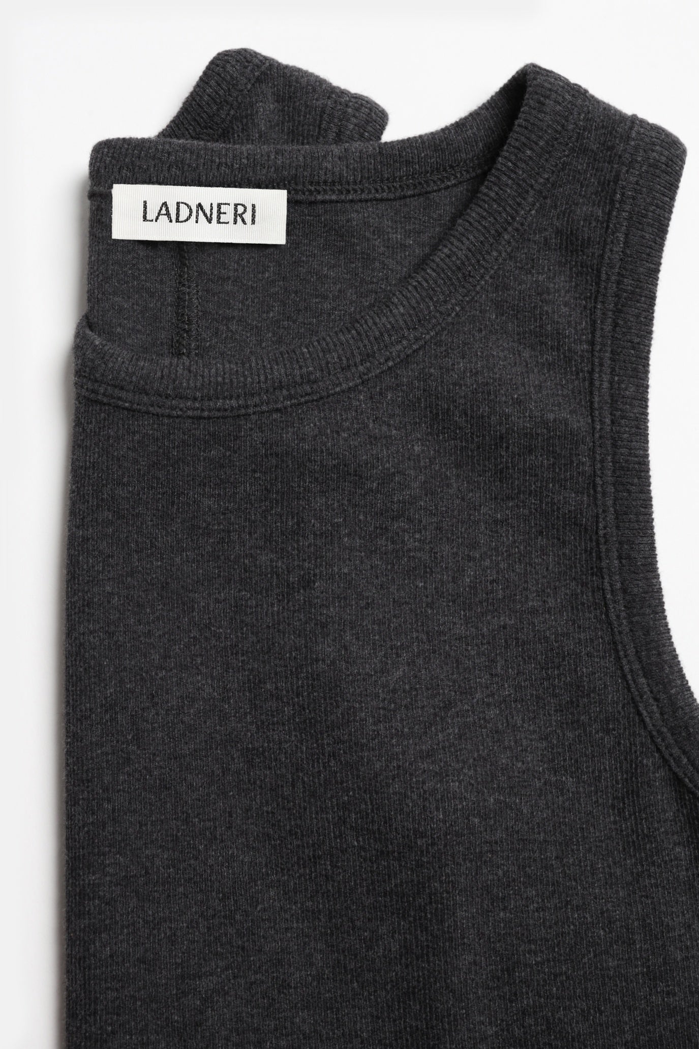 Tank Top La Coeur in Graphite Melange Ladneri