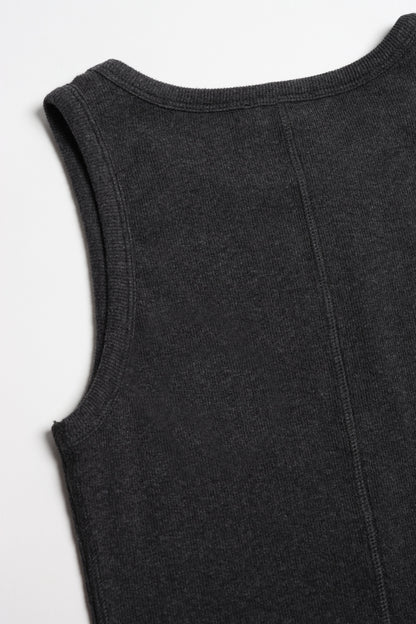 Tank Top La Coeur in Graphite Melange Ladneri