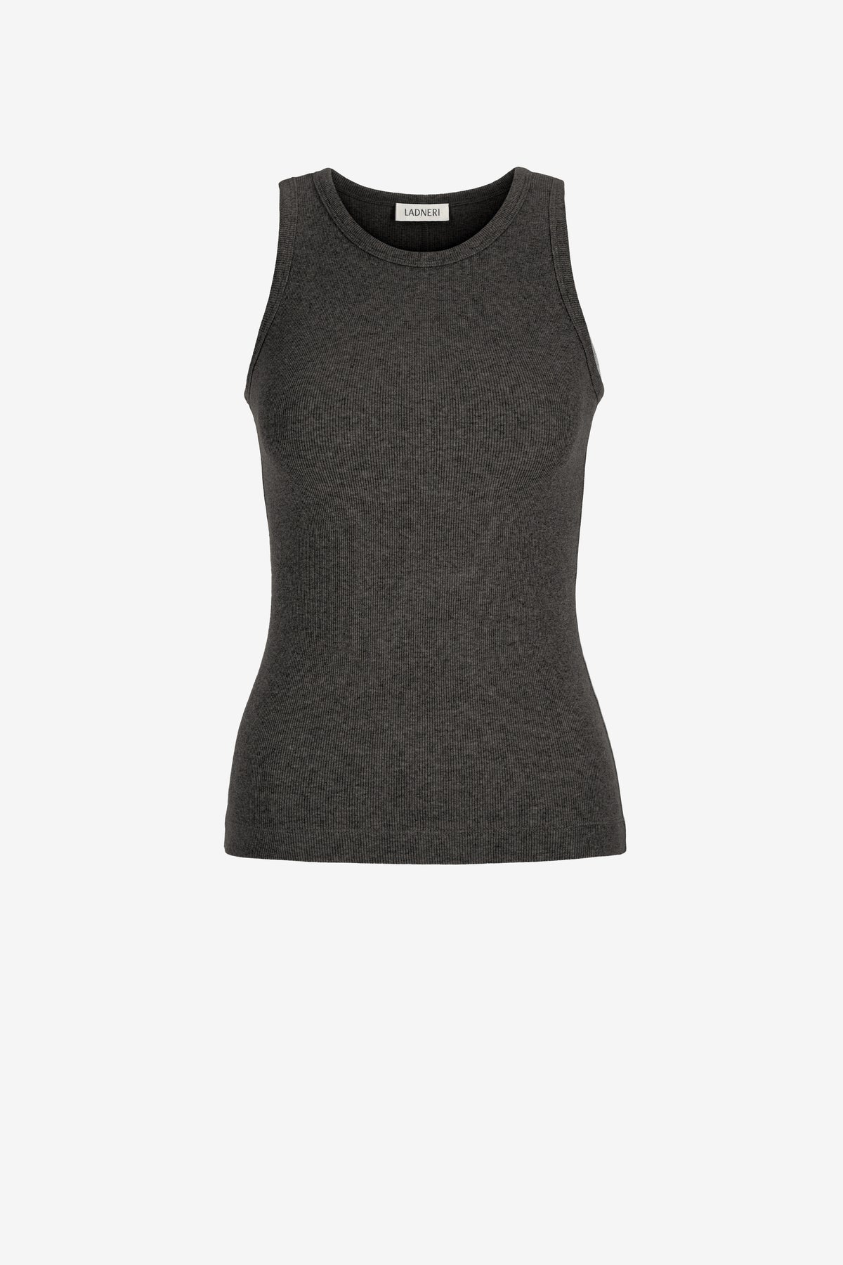 Tank Top La Coeur in Graphite Melange Ladneri