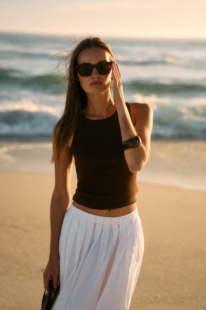 La Coeur Tank Top in Mocha – Ladneri 