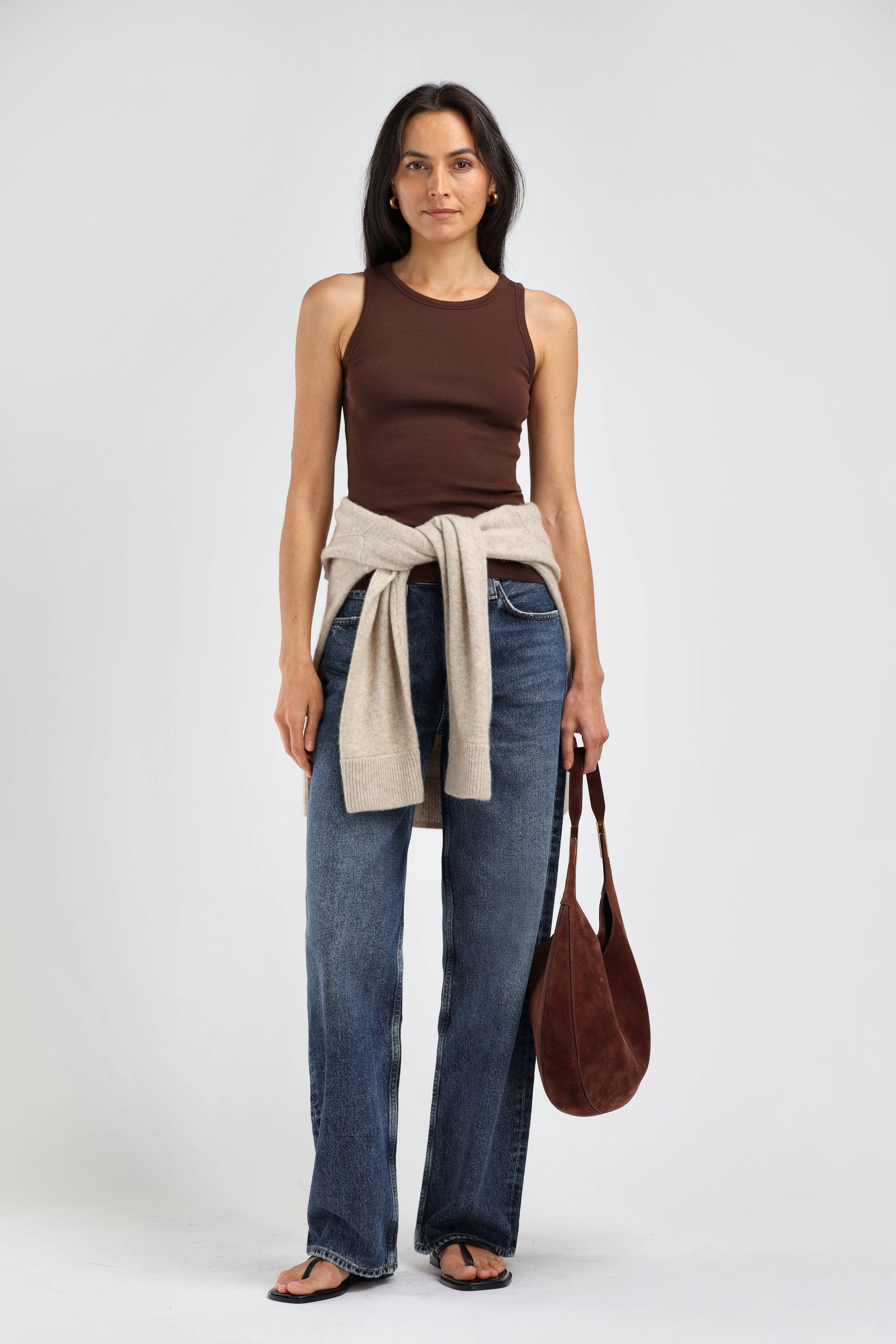 La Coeur Tank Top in Mocha – Ladneri 